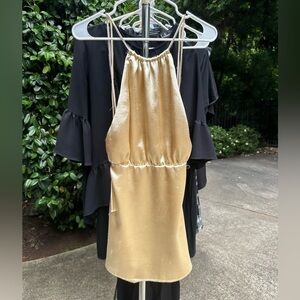 Gold Halter Dress